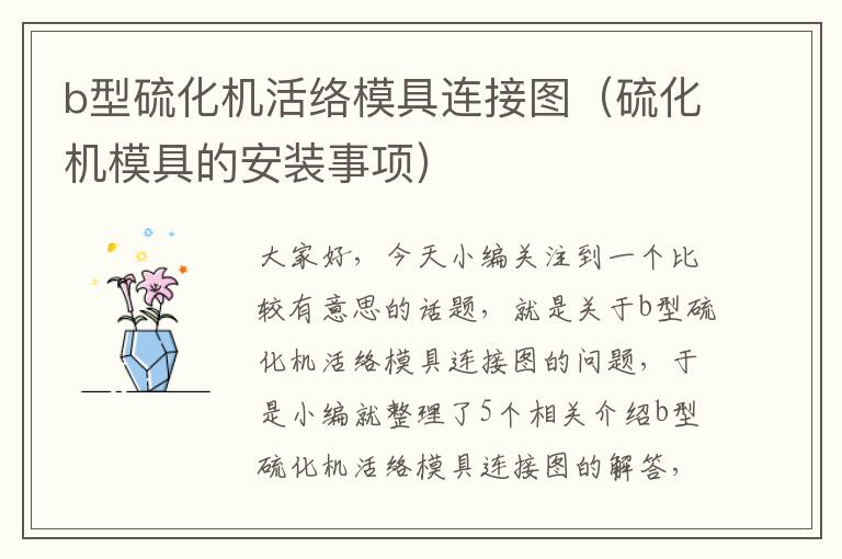 b型硫化机活络模具连接图(硫化机模具的安装事项)